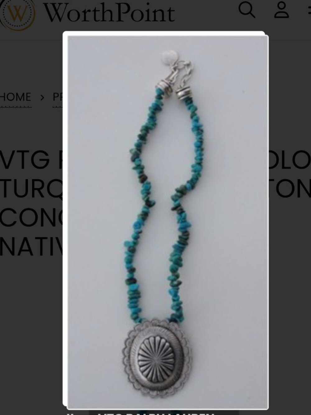 Vintage Ralph laurenSouthwestern / Western Boho Statement Necklace